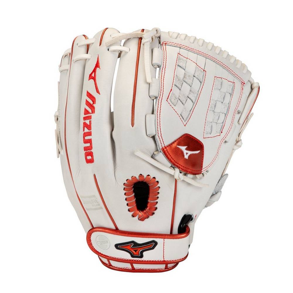 Mizuno MVP Prime SE Fastpitch 12" Női Kesztyű Fehér/Piros VBW650139